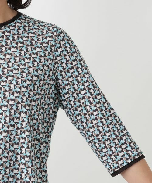 Leilian / レリアン カットソー | 幾何学柄カットソー【Leilian WHITE LABEL】 | 詳細15