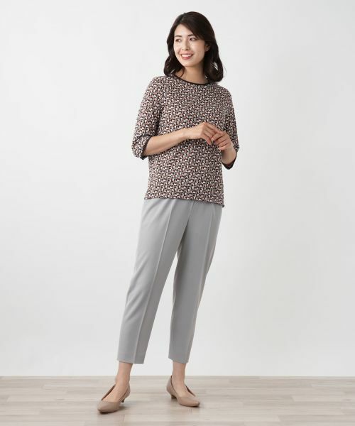 Leilian / レリアン カットソー | 幾何学柄カットソー【Leilian WHITE LABEL】 | 詳細4