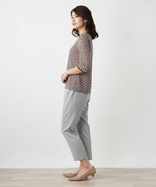 Leilian / レリアン カットソー | 幾何学柄カットソー【Leilian WHITE LABEL】 | 詳細5