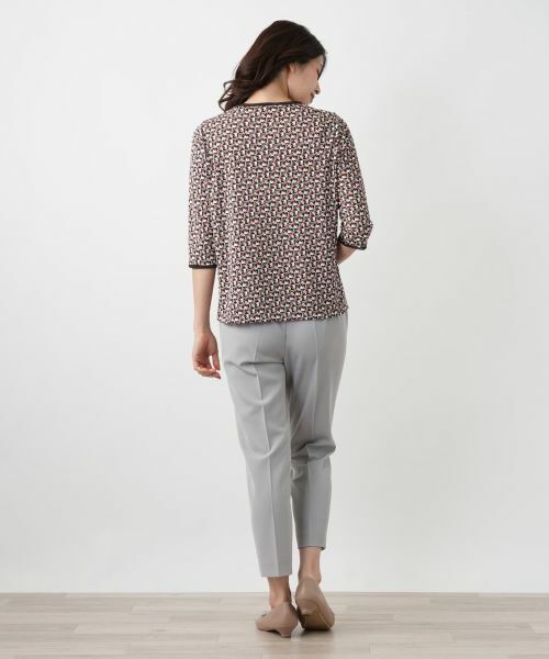 Leilian / レリアン カットソー | 幾何学柄カットソー【Leilian WHITE LABEL】 | 詳細6