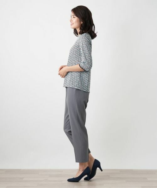 Leilian / レリアン カットソー | 幾何学柄カットソー【Leilian WHITE LABEL】 | 詳細8