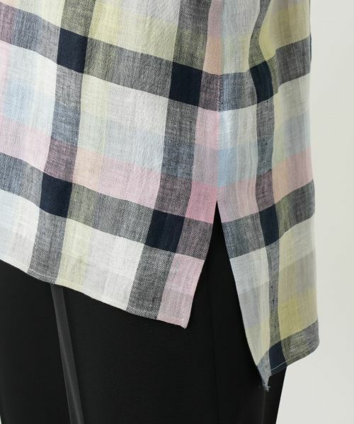 セール】 チェックブラウス【Leilian WHITE LABEL】 （シャツ