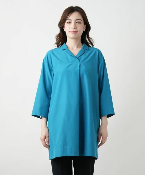 Leilian / レリアン シャツ・ブラウス | オープンカラーシャツ【Leilian WHITE LABEL】 | 詳細10