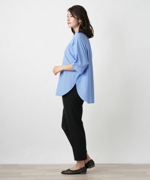 Leilian / レリアン シャツ・ブラウス | ストライプドルマンブラウス【Leilian WHITE LABEL】 | 詳細2