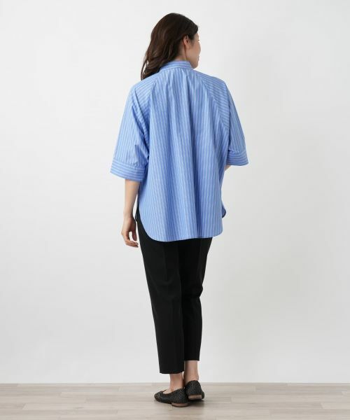 Leilian / レリアン シャツ・ブラウス | ストライプドルマンブラウス【Leilian WHITE LABEL】 | 詳細3