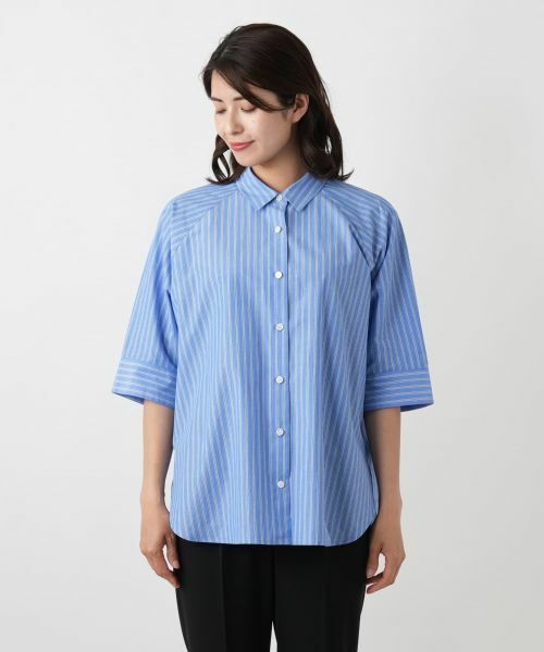 Leilian / レリアン シャツ・ブラウス | ストライプドルマンブラウス【Leilian WHITE LABEL】 | 詳細4