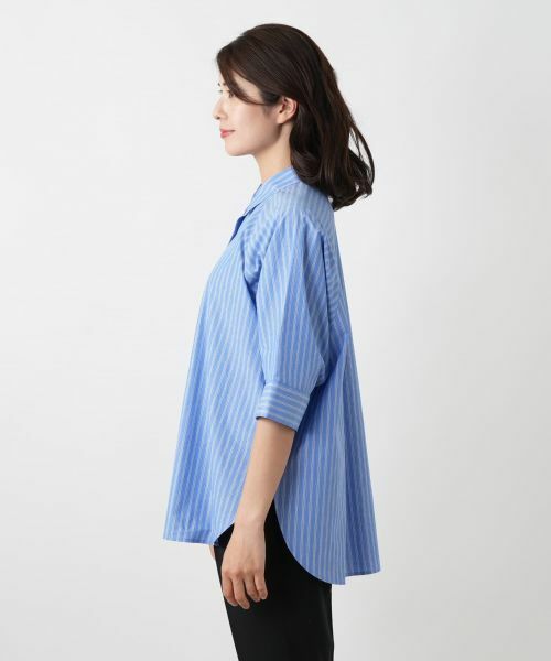 Leilian / レリアン シャツ・ブラウス | ストライプドルマンブラウス【Leilian WHITE LABEL】 | 詳細5