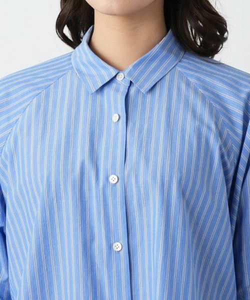 Leilian / レリアン シャツ・ブラウス | ストライプドルマンブラウス【Leilian WHITE LABEL】 | 詳細7