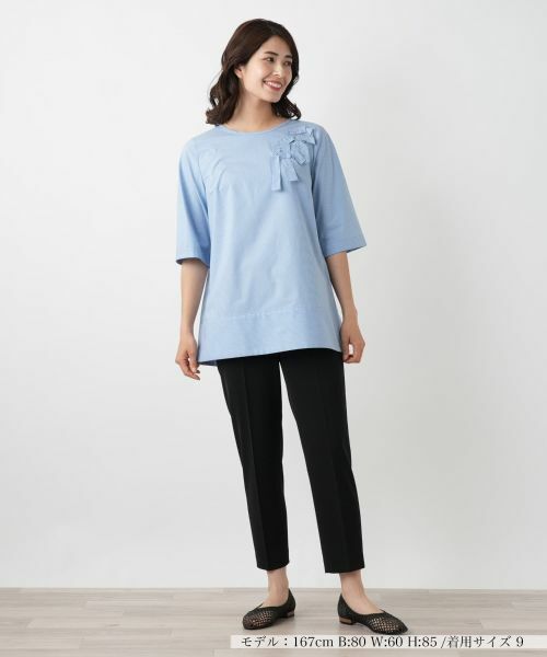 Leilian / レリアン シャツ・ブラウス | ストライプブラウス【Leilian WHITE LABEL】 | 詳細1