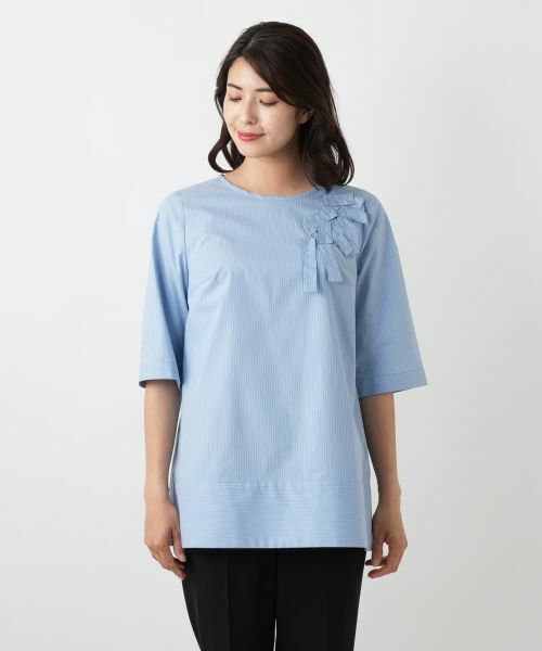 Leilian / レリアン シャツ・ブラウス | ストライプブラウス【Leilian WHITE LABEL】 | 詳細4