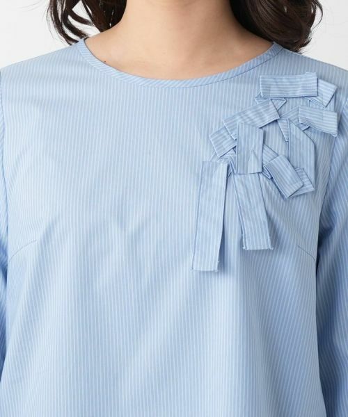 Leilian / レリアン シャツ・ブラウス | ストライプブラウス【Leilian WHITE LABEL】 | 詳細7