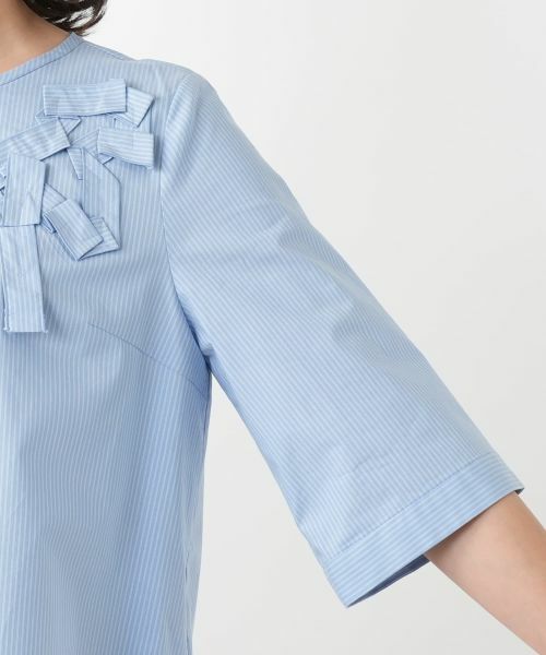 Leilian / レリアン シャツ・ブラウス | ストライプブラウス【Leilian WHITE LABEL】 | 詳細9