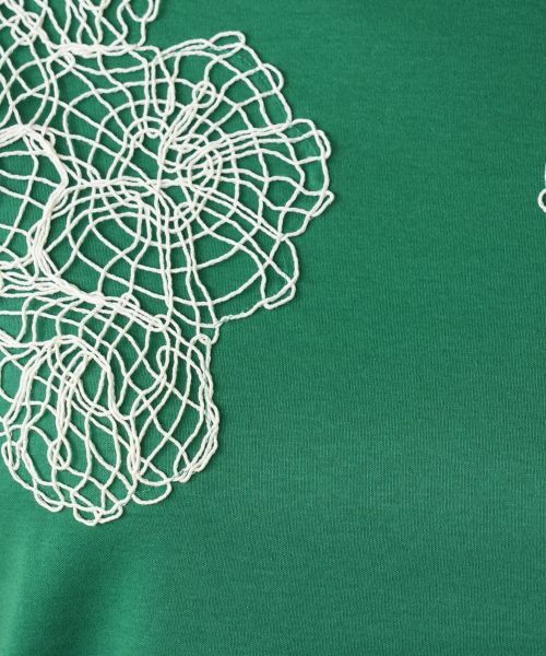 Leilian / レリアン カットソー | フラワー刺繍カットソー | 詳細17