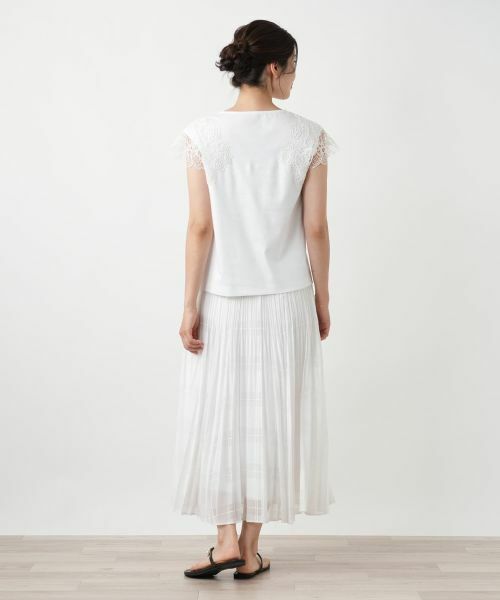 Leilian / レリアン カットソー | フラワー刺繍カットソー | 詳細3