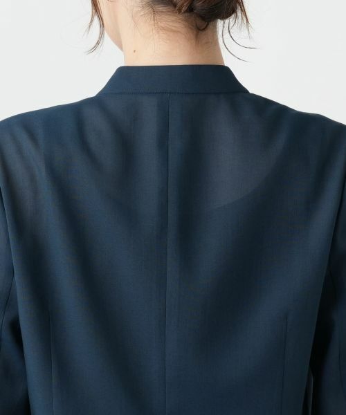 Leilian / レリアン テーラードジャケット | ノーカラーシアージャケット | 詳細11