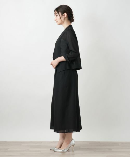 Leilian / レリアン テーラードジャケット | ノーカラーシアージャケット | 詳細2