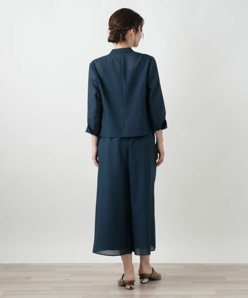 Leilian / レリアン テーラードジャケット | ノーカラーシアージャケット | 詳細6