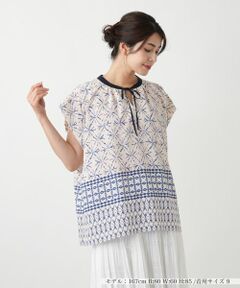 Leilian / レリアン シャツ・ブラウス | 幾何学柄ブラウス