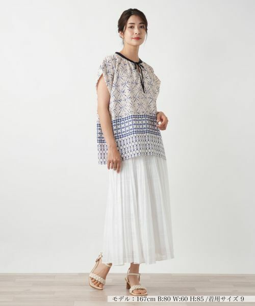 Leilian / レリアン シャツ・ブラウス | 幾何学柄ブラウス | 詳細1