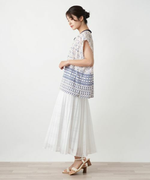 Leilian / レリアン シャツ・ブラウス | 幾何学柄ブラウス | 詳細2