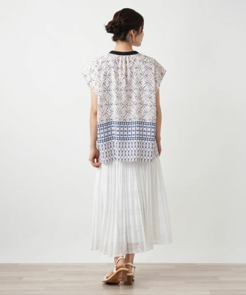 Leilian / レリアン シャツ・ブラウス | 幾何学柄ブラウス | 詳細3