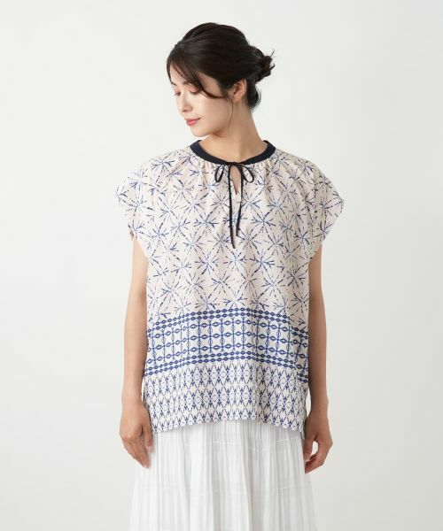 Leilian / レリアン シャツ・ブラウス | 幾何学柄ブラウス | 詳細4