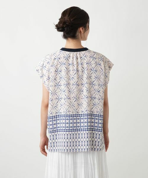 Leilian / レリアン シャツ・ブラウス | 幾何学柄ブラウス | 詳細6