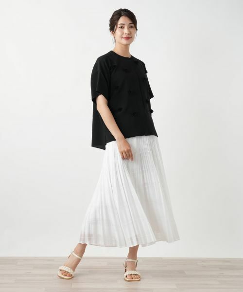 Leilian / レリアン シャツ・ブラウス | フラワーモチーフブラウス | 詳細1