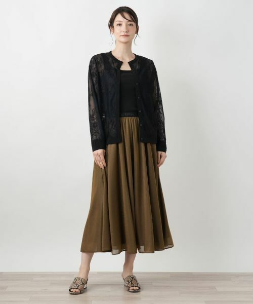 Leilian / レリアン ミニ・ひざ丈スカート | フレアロングスカート | 詳細1