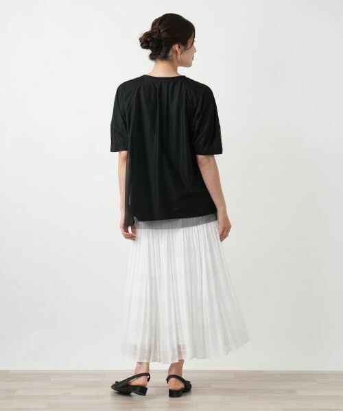 Leilian / レリアン カットソー | 【店舗人気】チュールレイヤードカットソー | 詳細3