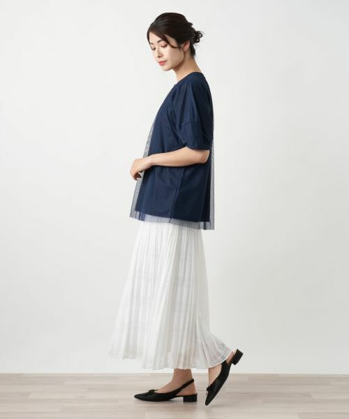 Leilian / レリアン カットソー | 【店舗人気】チュールレイヤードカットソー | 詳細6