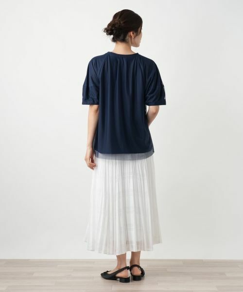 Leilian / レリアン カットソー | 【店舗人気】チュールレイヤードカットソー | 詳細7