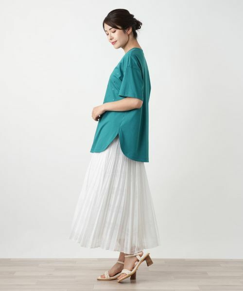 Leilian / レリアン カットソー | 【店舗人気】フロントビジューTシャツ | 詳細8