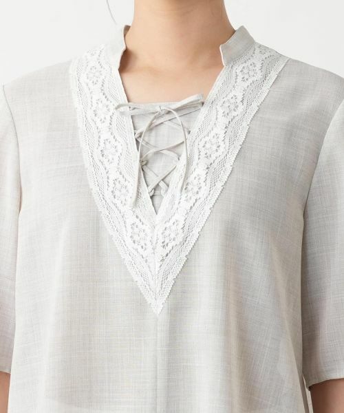 Leilian / レリアン シャツ・ブラウス | 【店舗人気】レースアップブラウス | 詳細10