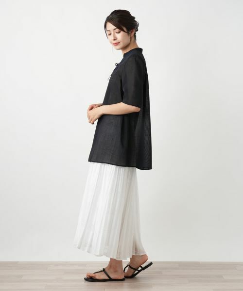 Leilian / レリアン シャツ・ブラウス | 【店舗人気】レースアップブラウス | 詳細2