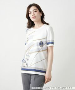 Leilian / レリアン Tシャツ | プリントカットソー【ROCHAS Premiere】