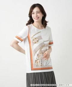 Leilian / レリアン Tシャツ | プリントカットソー【ROCHAS Premiere】