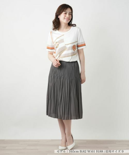 Leilian / レリアン Tシャツ | プリントカットソー【ROCHAS Premiere】 | 詳細4