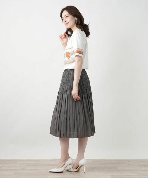 Leilian / レリアン Tシャツ | プリントカットソー【ROCHAS Premiere】 | 詳細5