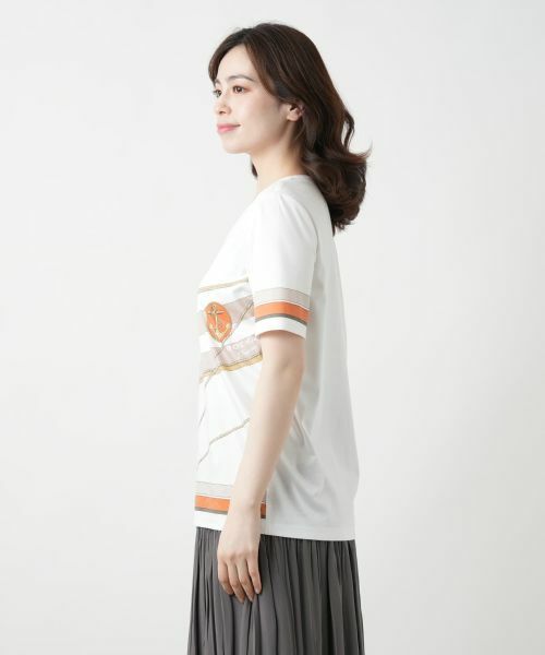 Leilian / レリアン Tシャツ | プリントカットソー【ROCHAS Premiere】 | 詳細8