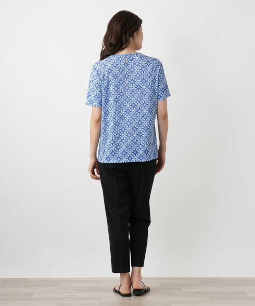 Leilian / レリアン カットソー | 幾何学柄カットソー【ROCHAS Premiere】 | 詳細3