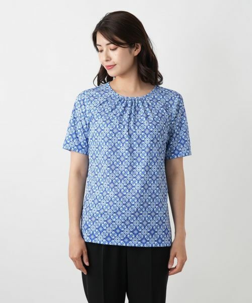 Leilian / レリアン カットソー | 幾何学柄カットソー【ROCHAS Premiere】 | 詳細4