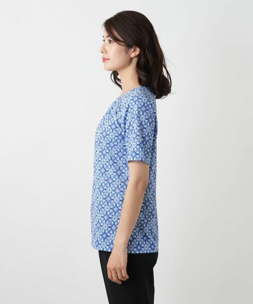 Leilian / レリアン カットソー | 幾何学柄カットソー【ROCHAS Premiere】 | 詳細5