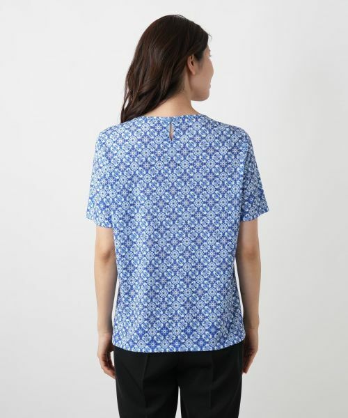 Leilian / レリアン カットソー | 幾何学柄カットソー【ROCHAS Premiere】 | 詳細6