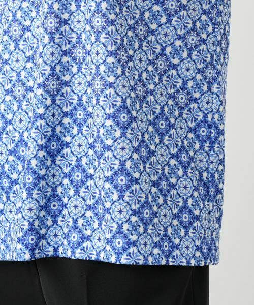 Leilian / レリアン カットソー | 幾何学柄ボウタイブラウス【ROCHAS Premiere】 | 詳細9