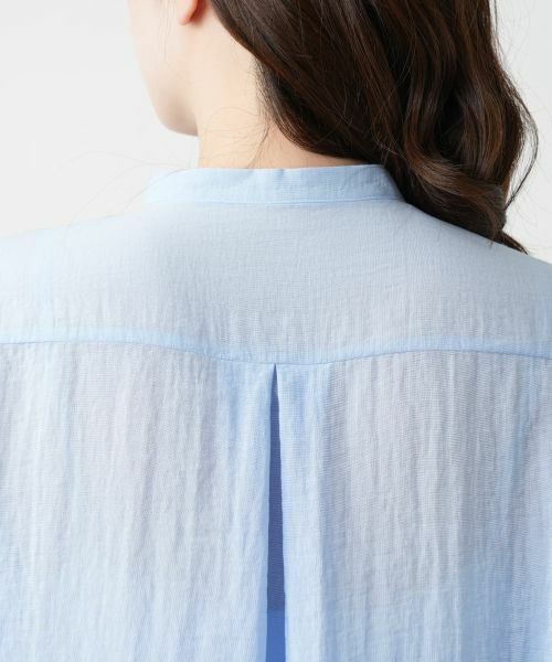 Leilian / レリアン シャツ・ブラウス | バンドカラーブラウス【ROCHAS Premiere】 | 詳細11