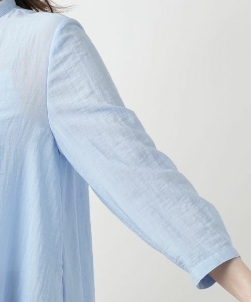 Leilian / レリアン シャツ・ブラウス | バンドカラーブラウス【ROCHAS Premiere】 | 詳細12