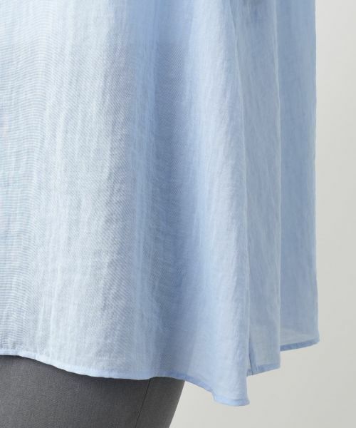 Leilian / レリアン シャツ・ブラウス | バンドカラーブラウス【ROCHAS Premiere】 | 詳細13