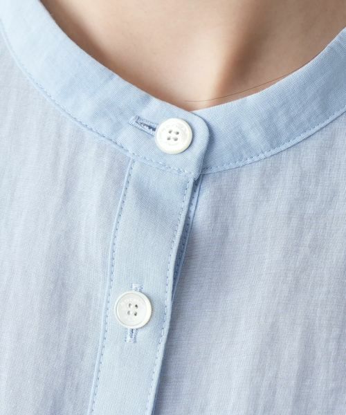 Leilian / レリアン シャツ・ブラウス | バンドカラーブラウス【ROCHAS Premiere】 | 詳細14