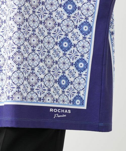 Leilian / レリアン カットソー | 幾何学柄切替Tシャツ【ROCHAS Premiere】 | 詳細11